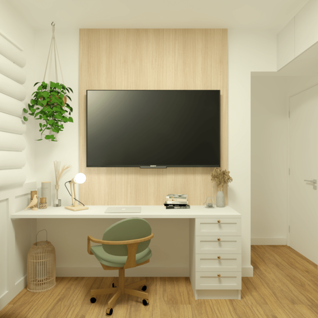 como escolher a mesa de madeira ideal para escritório pequeno