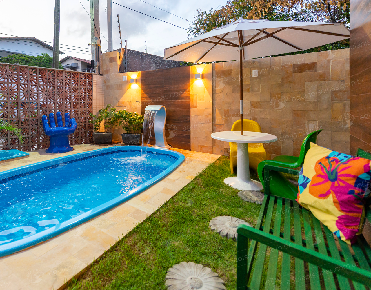decoracao de piscina
