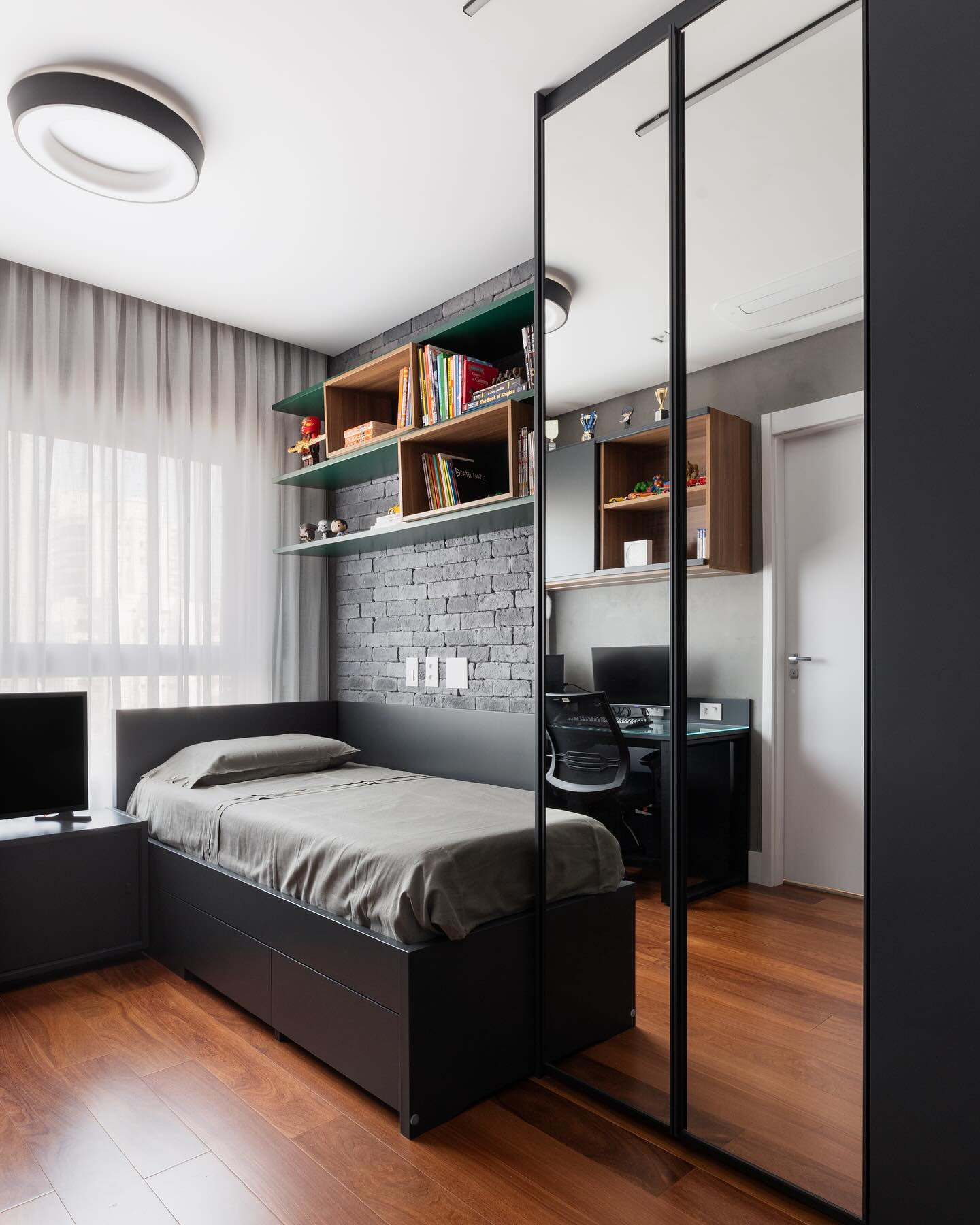 decoracao de quarto de solteiro masculino