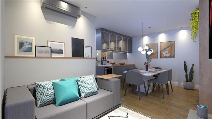 Iluminação Estratégica: Criando Atmosferas Distintas em Salas com Dois Ambientes