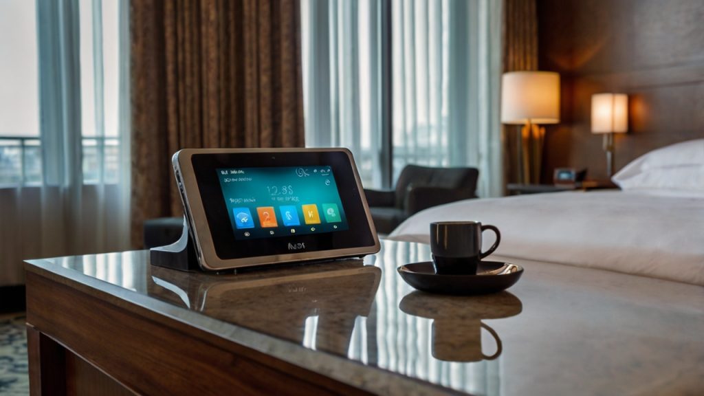 dispositivos inteligentes para quarto de hóspedes