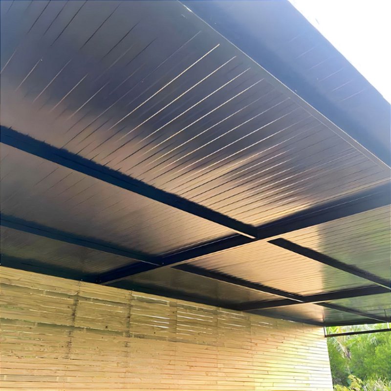 ideias de estrutura metálica para telhado residencial