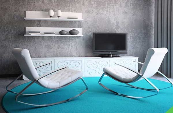 ideias de grafiato para sala de estar