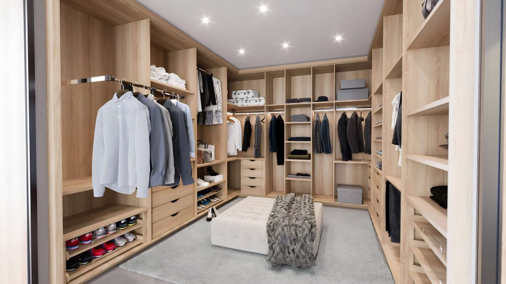 ideias de decoração guarda roupa aberto