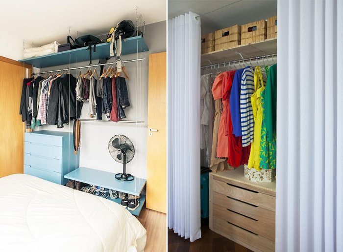 erros comuns ao montar guarda roupa aberto