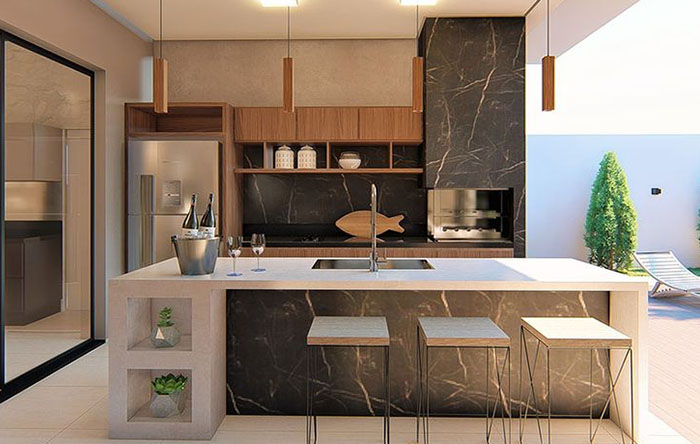 Tendências de Design para Ilhas de Cozinha em 2025: Cores e Materiais