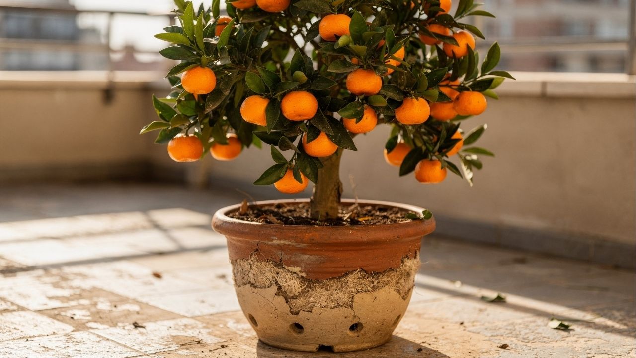 Sol e Rega: O Essencial para Laranjeiras Saudáveis na Varanda
