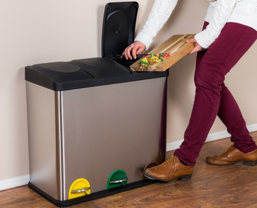 lixeira de embutir na bancada