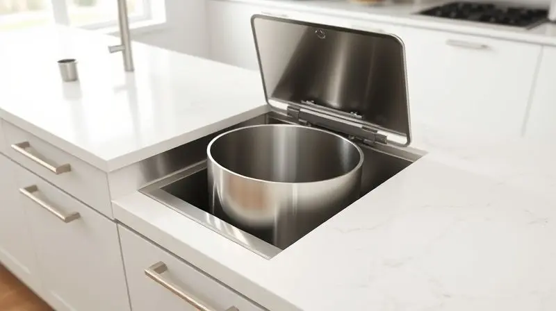 Como escolher a lixeira de embutir ideal para sua cozinha