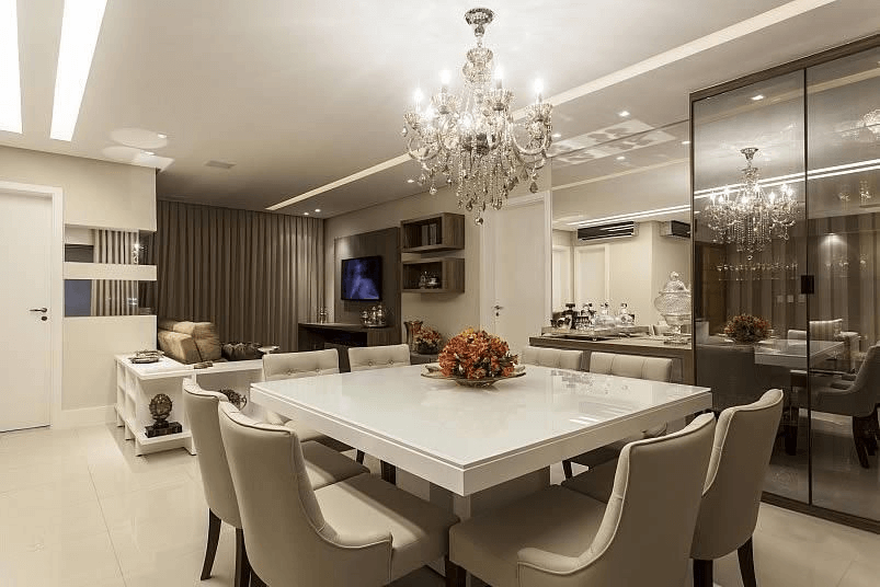 Tendências de Lustres para Mesas Quadradas em 2026