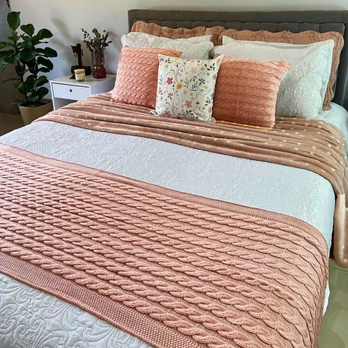 Acrílico e Misturas em Mantas de Tricot