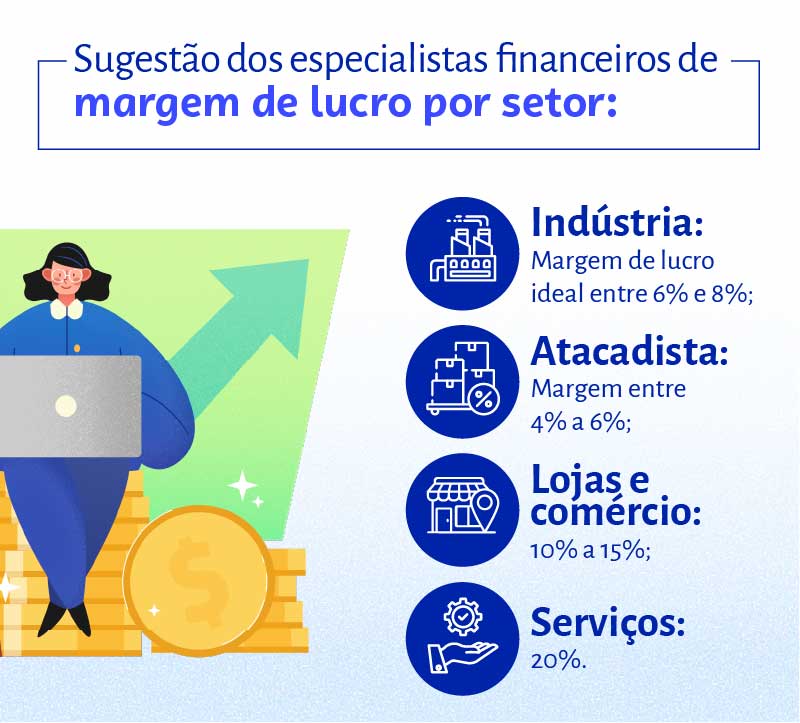 como calcular margem de lucro varejo