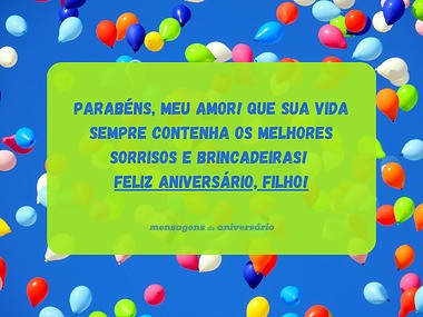 mensagem de aniversário para crianças