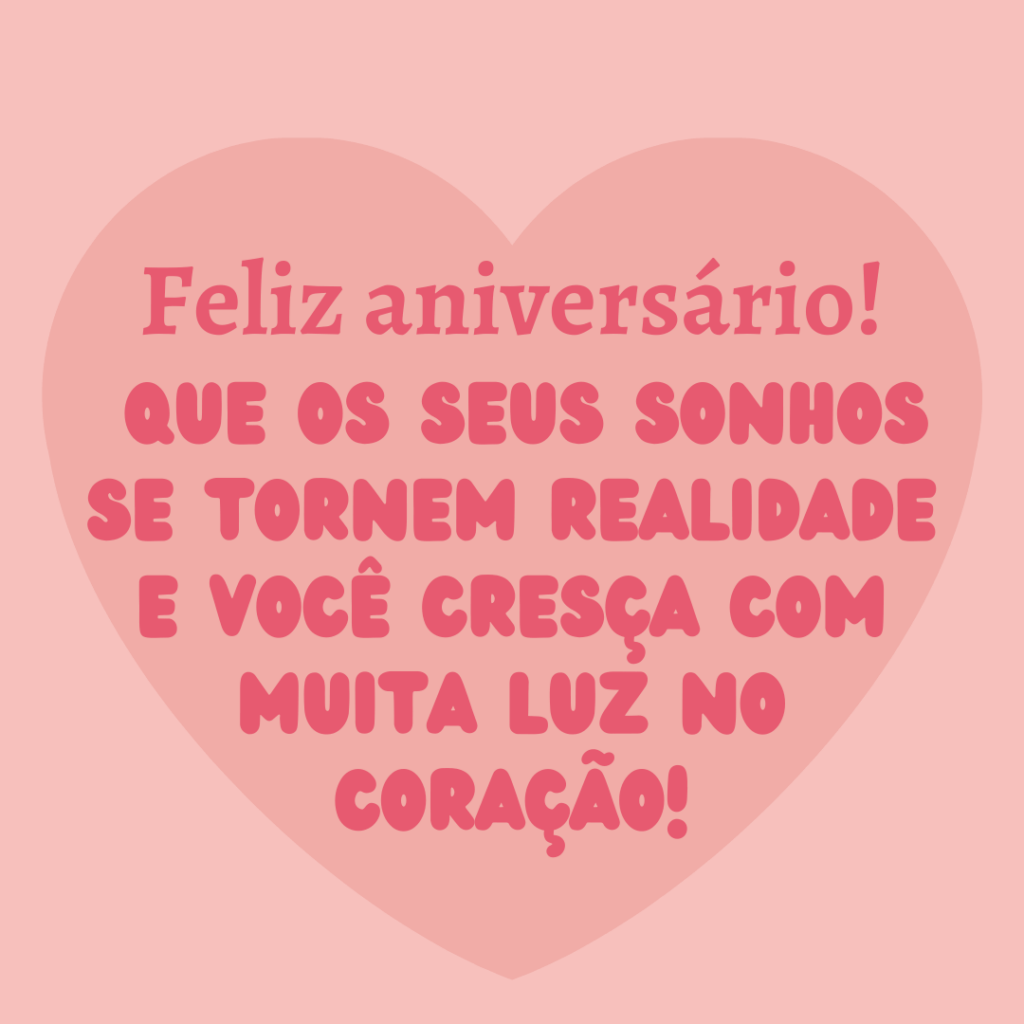 mensagem de aniversário para crianças