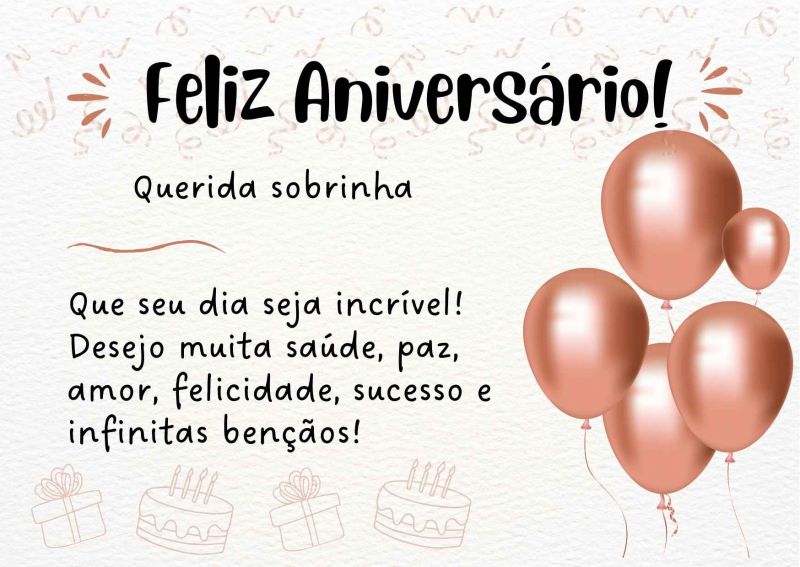 mensagens de aniversário para criança de 5 anos