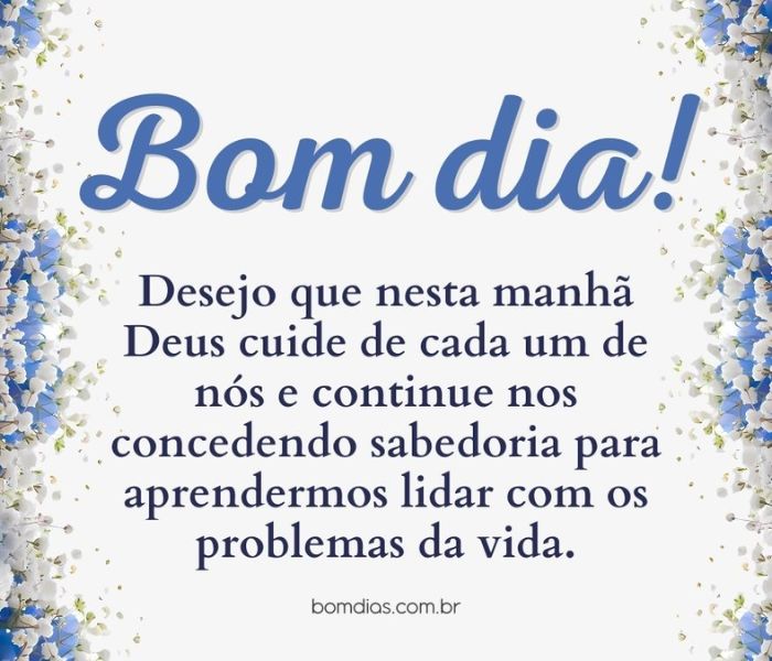 mensagem de bom dia de deus