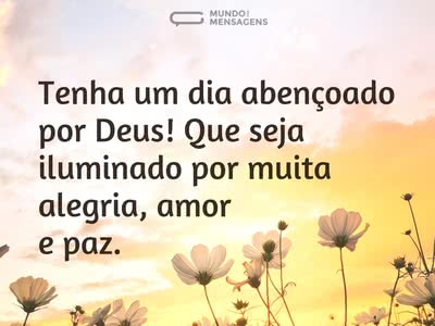 mensagem de bom dia de deus
