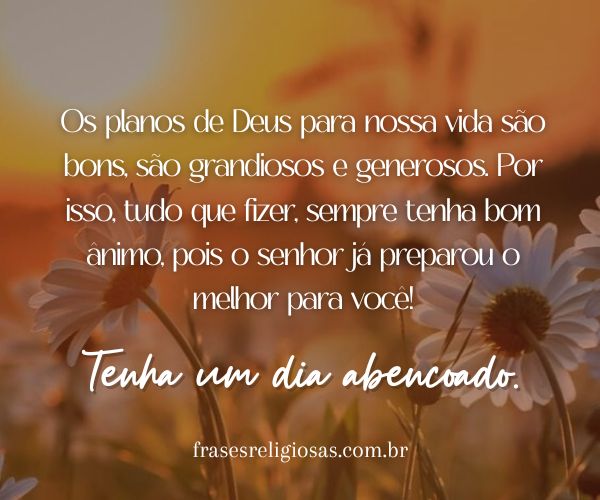 mensagem de bom dia de deus