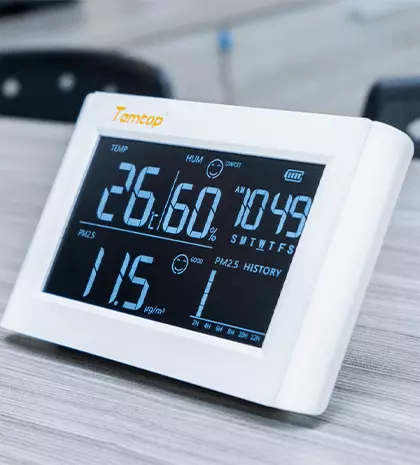 monitor de qualidade do ar interno