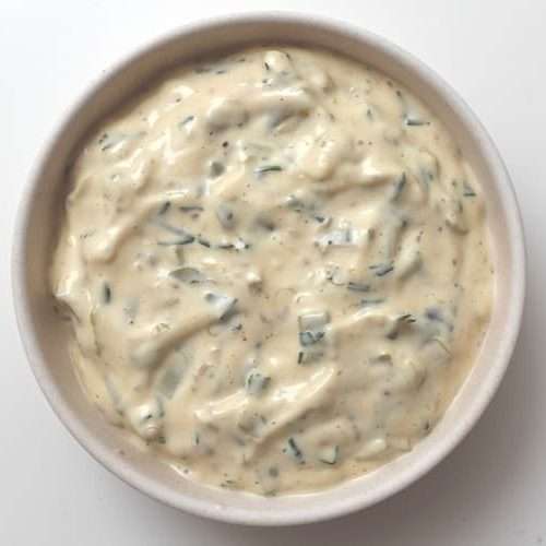 Receita de Molho Tártaro Cremoso com Pó Desidratado