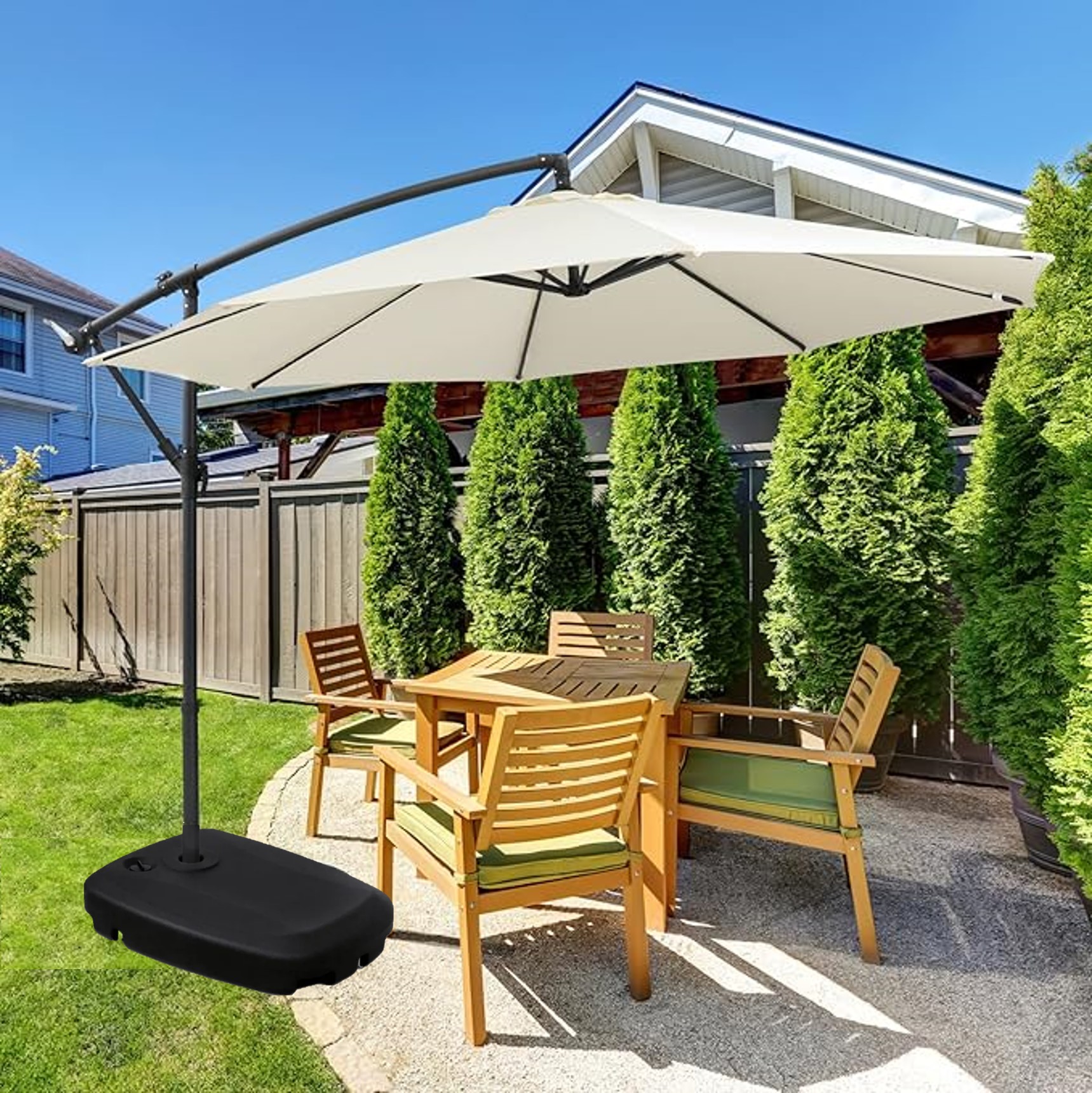 ombrelone para piscina lateral