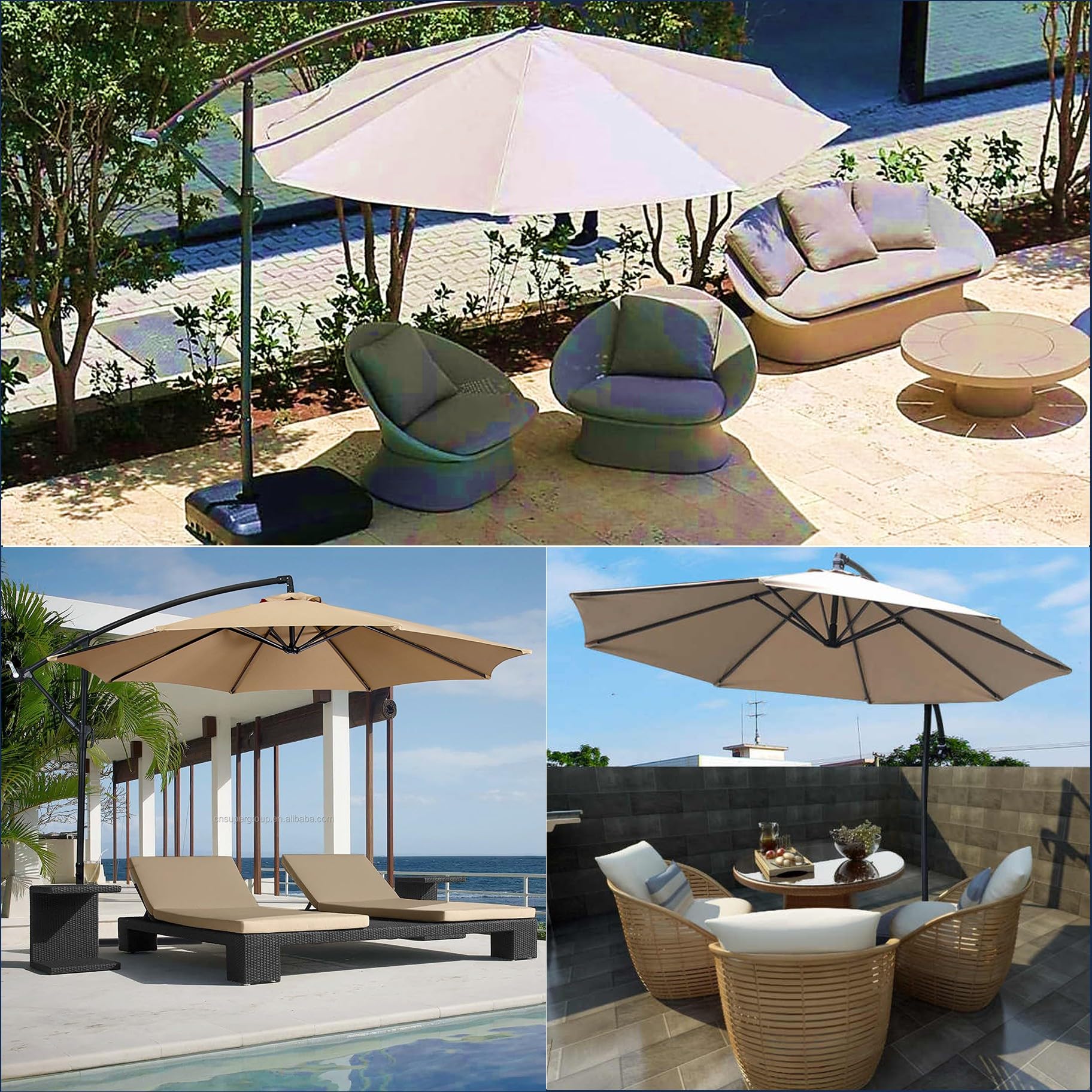 Como escolher o melhor ombrelone lateral para sua piscina