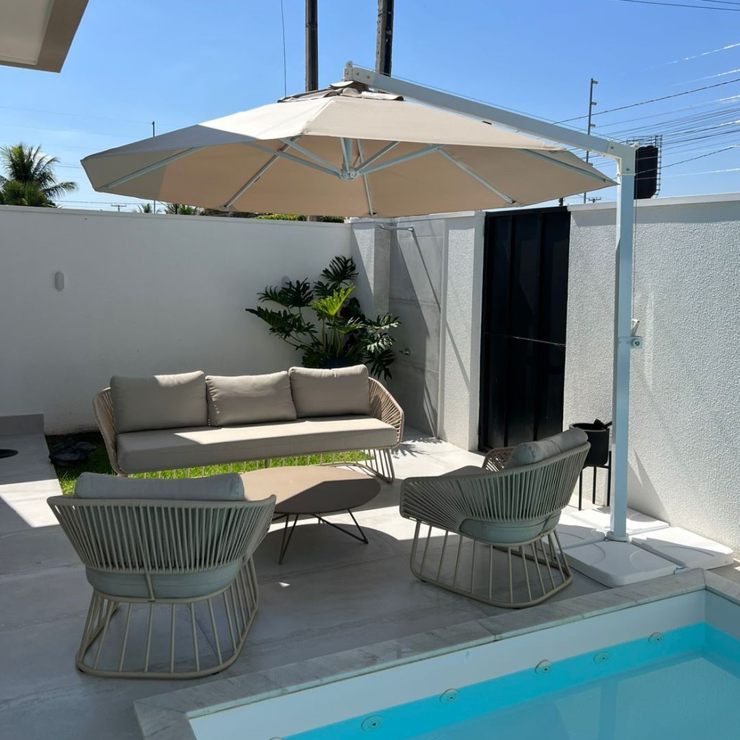 Guia completo de tecidos para ombrelones: Acrílico