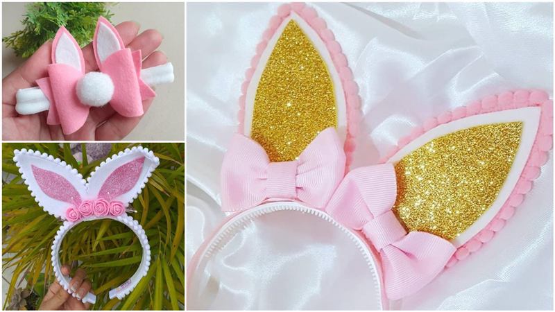 ideias criativas de orelha de coelho de eva para festas