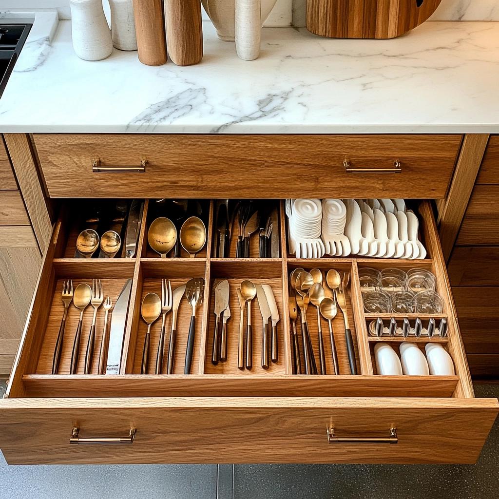 5 Dicas Essenciais para Otimizar o Espaço das Gavetas da Sua Cozinha