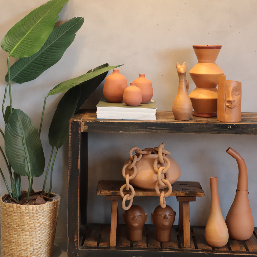 ideias de decoração com peças de cerâmica artesanal