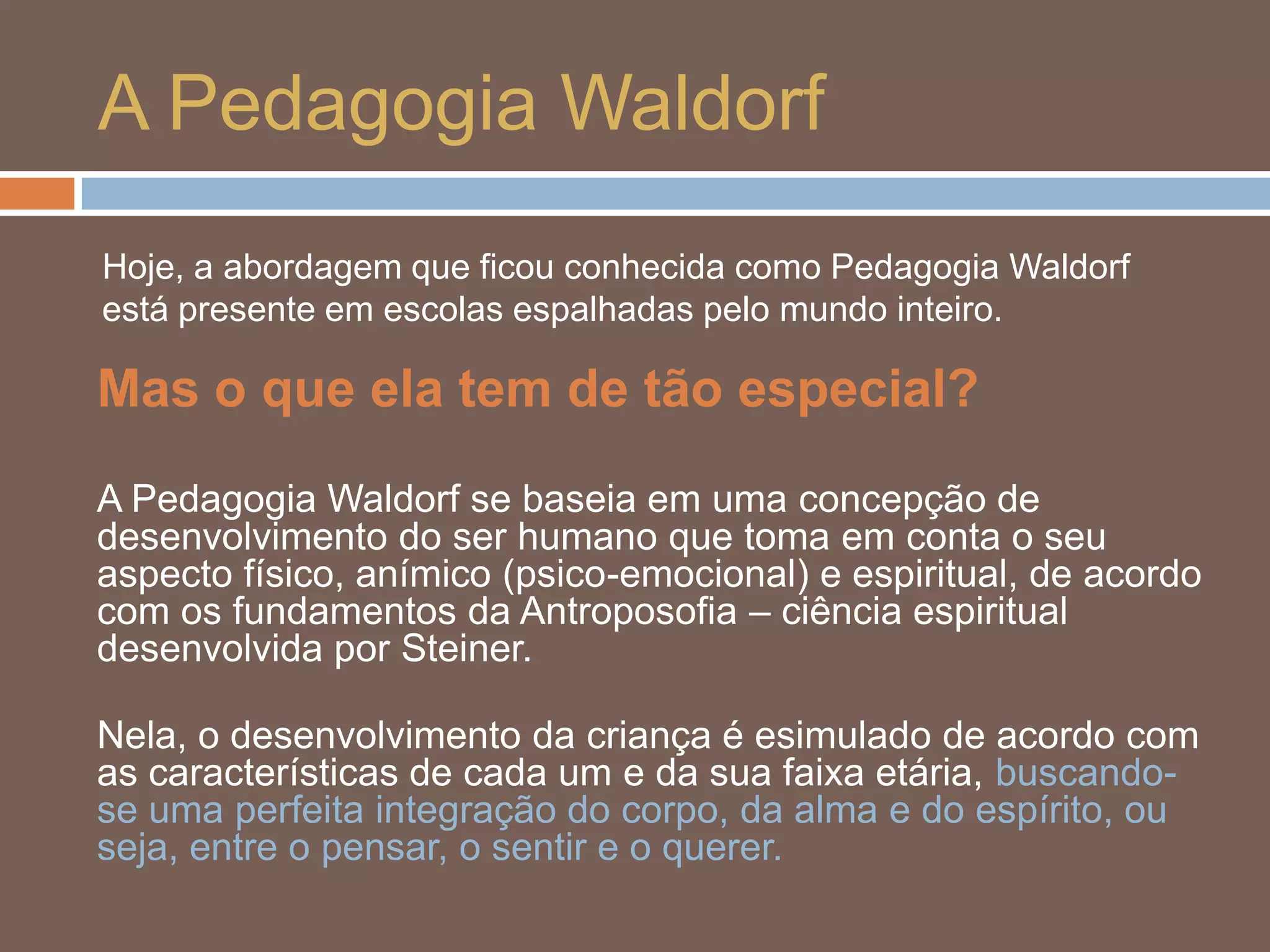 Materiais Naturais e Conexão com a Natureza na Educação Waldorf