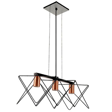 Decoração Industrial: 5 Ideias com Pendentes Aramados Pretos