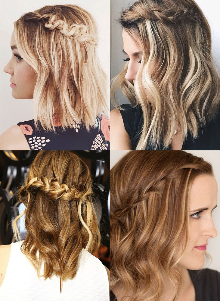penteado em cabelo médio