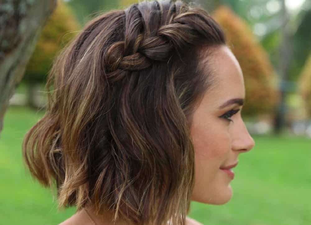 ideias de penteados para cabelo curto para festas