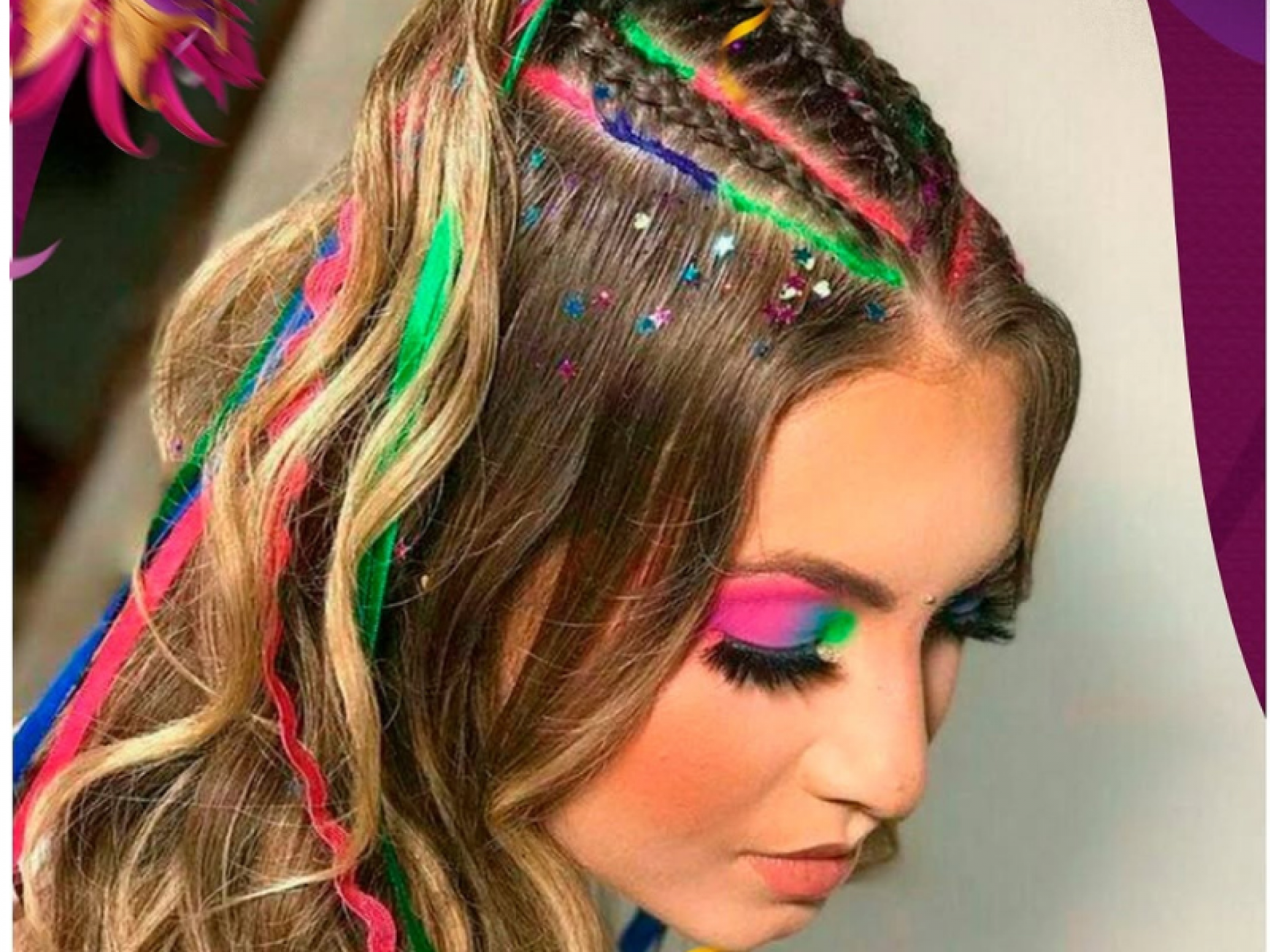 penteados para o carnaval