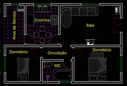 exemplos de plantas baixas no autocad para inspirar
