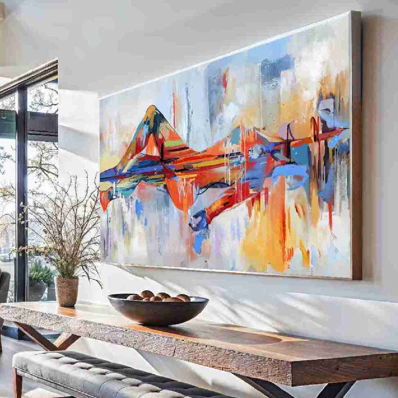 Guia Completo: Como Escolher o Quadro Abstrato Ideal para Sua Sala