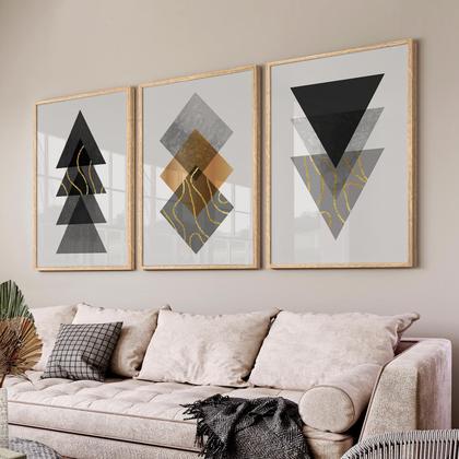 Decoração Minimalista: O Poder dos Quadros Abstratos em Preto e Branco