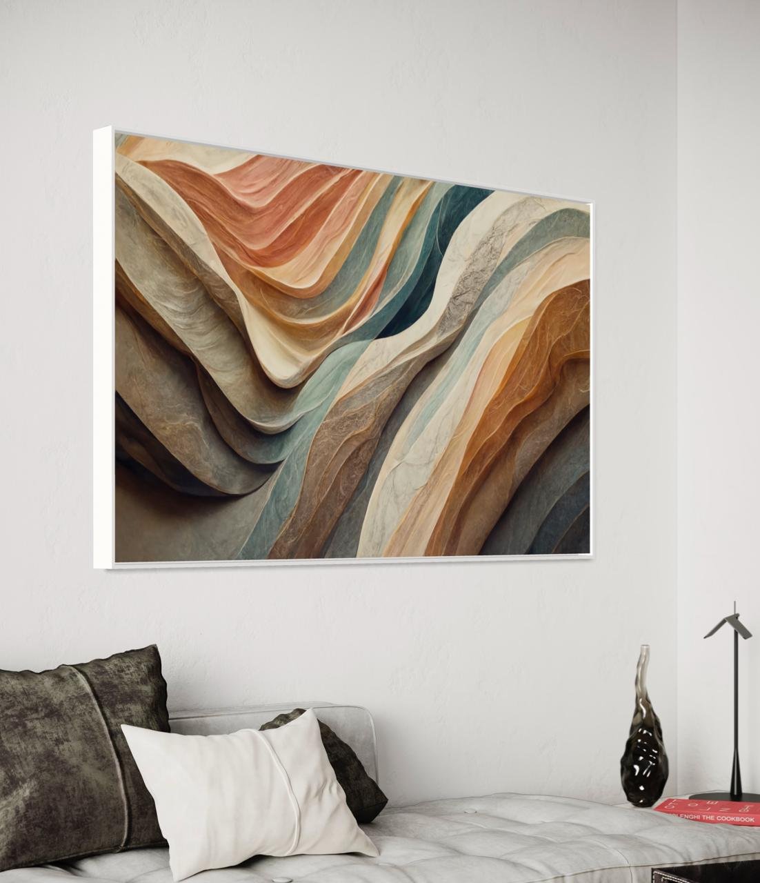 Trio de Quadros Abstratos: Dicas para Criar uma Composição Perfeita na Parede