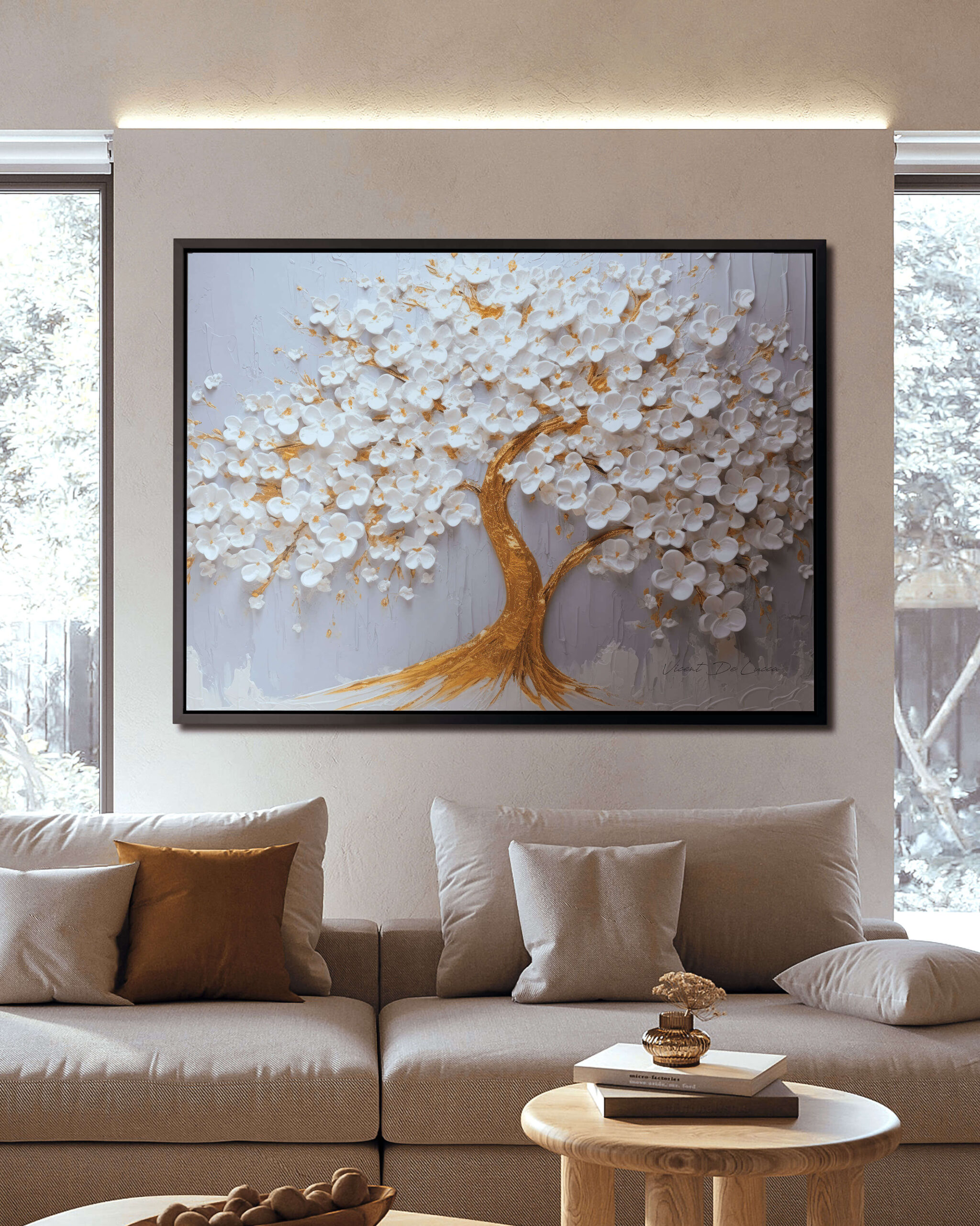 ideias de quadros para sala pequena