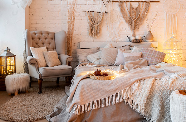 quarto boho chic