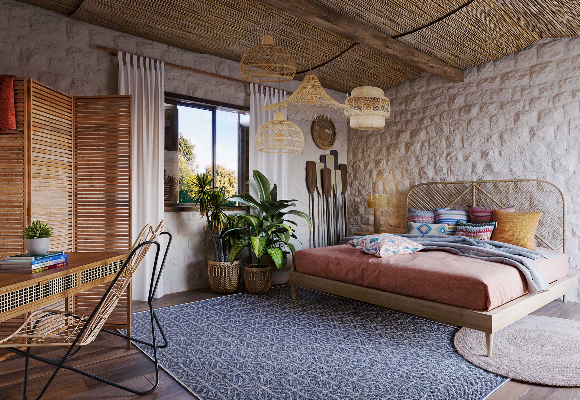 5 Plantas Essenciais para Trazer Vida ao seu Quarto Boho