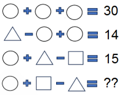raciocínio lógico matemático exercícios