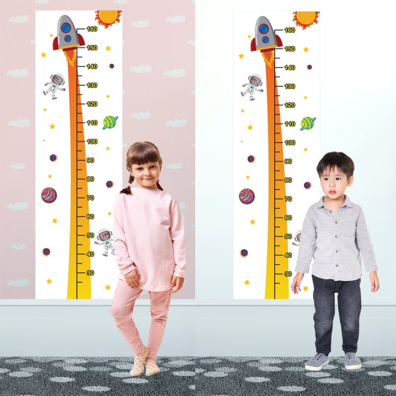 régua de crescimento infantil parede