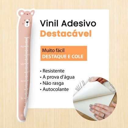 régua de crescimento infantil parede