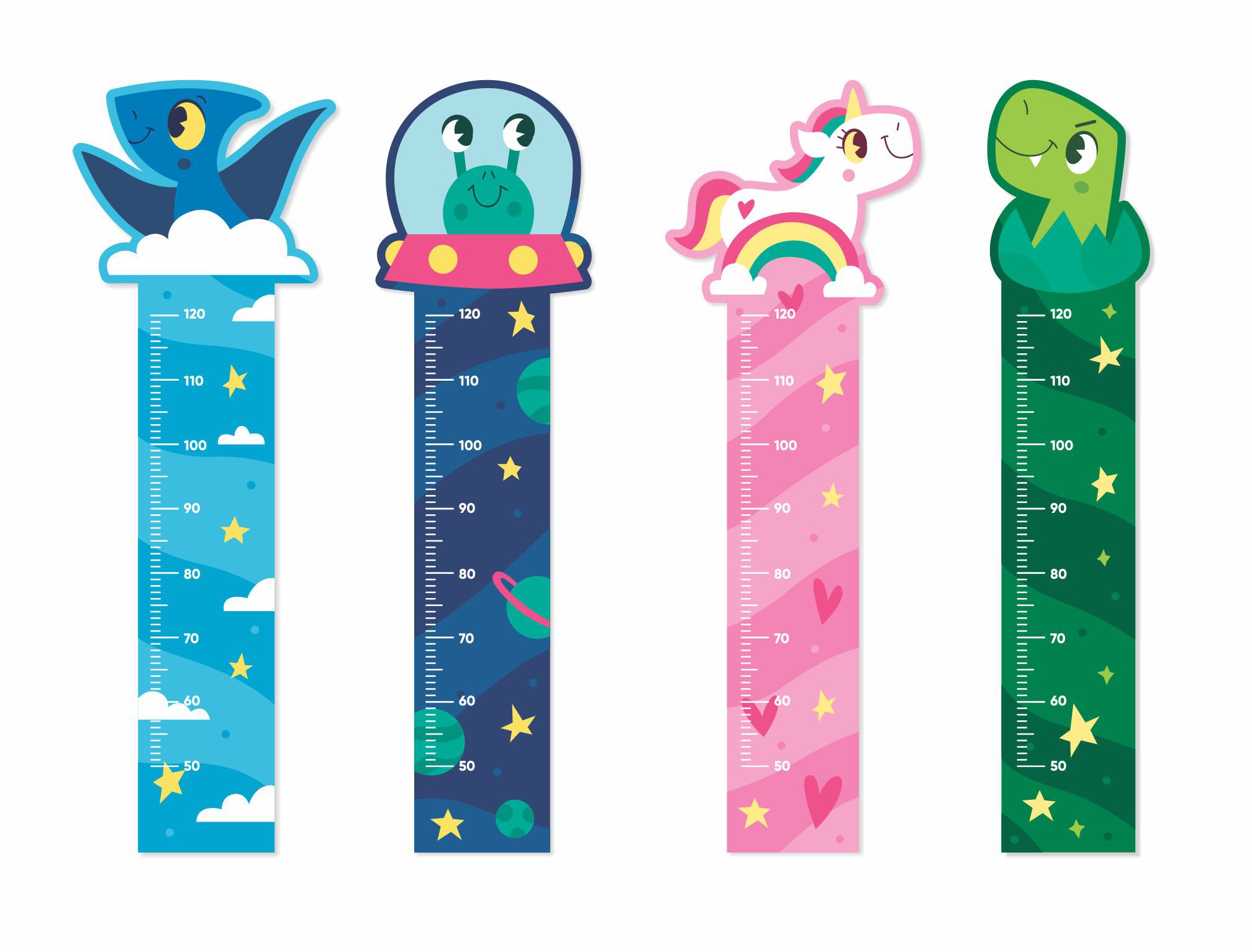 régua de crescimento infantil parede