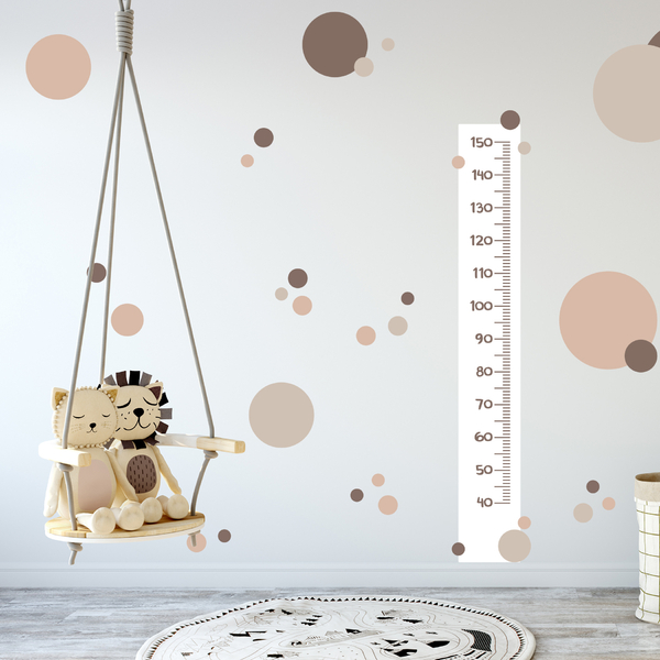régua de crescimento infantil parede