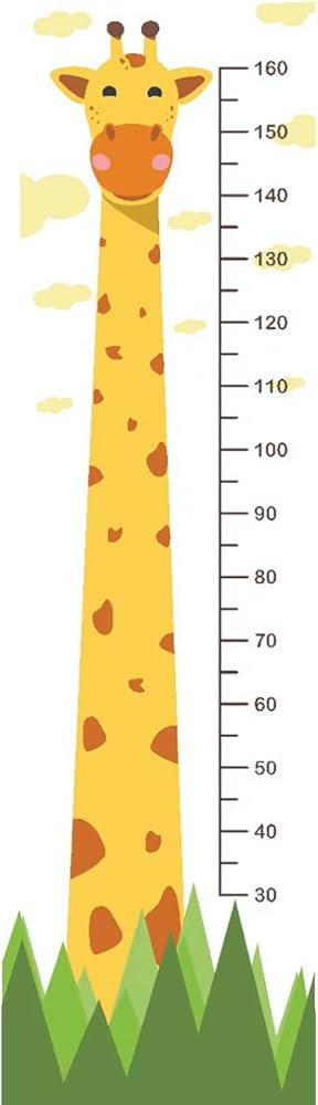 régua de crescimento infantil parede