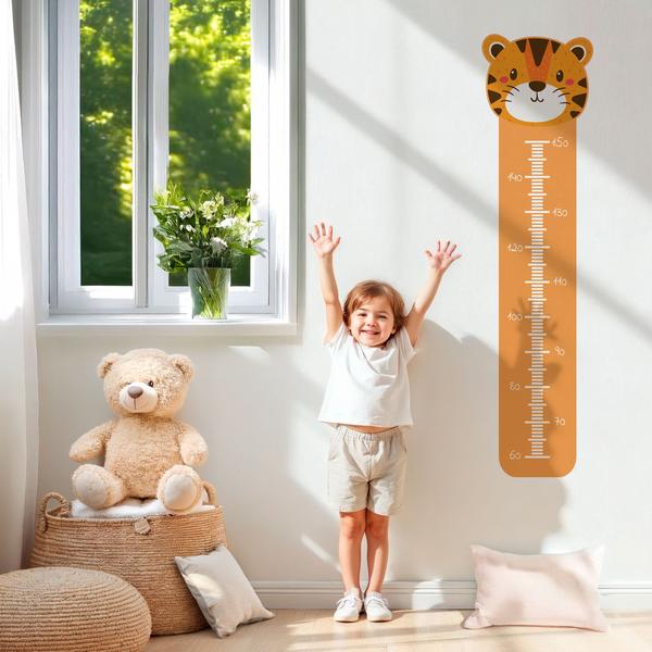 régua de crescimento infantil parede