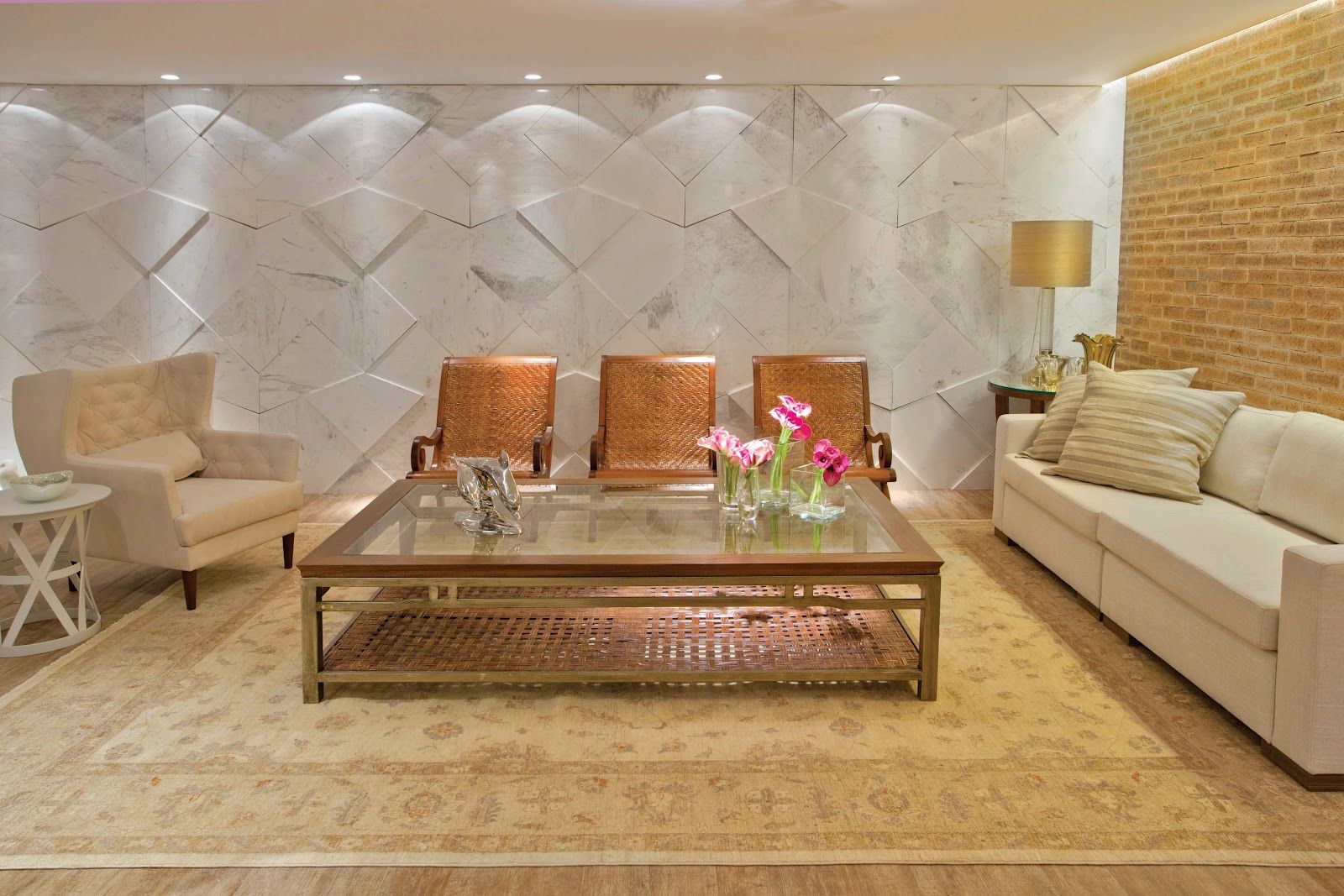 revestimento 3d para parede da sala